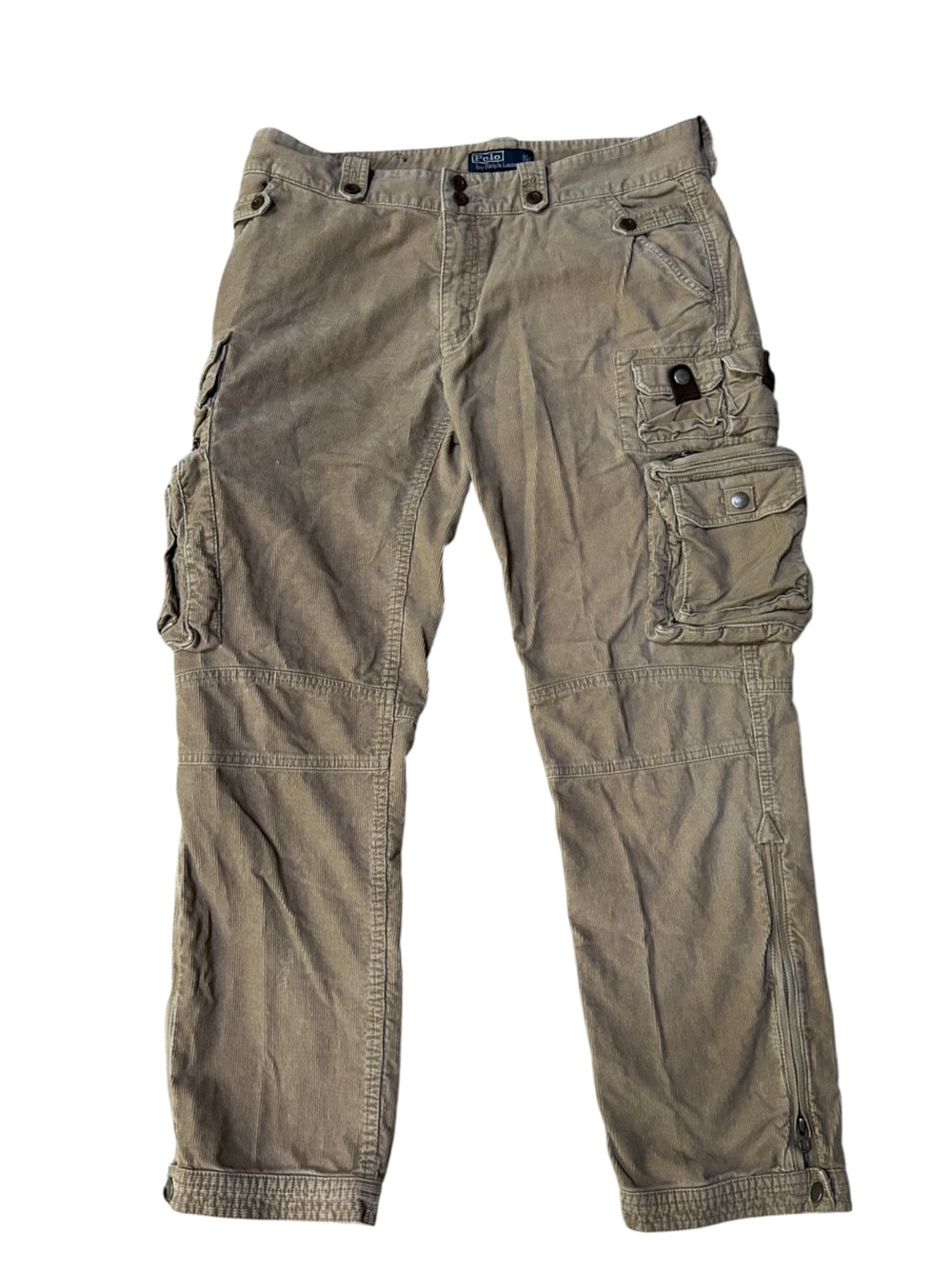Vintage Polo Ralph Lauren Corduroy Paratrooper Cargo Pants 36x30